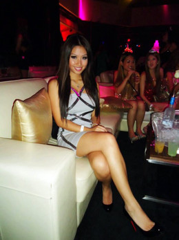 Awesome asian whore in trendy club